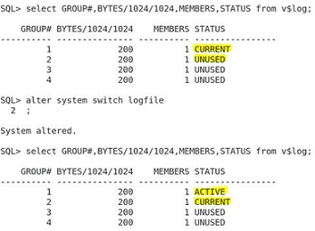 oracle redo log file