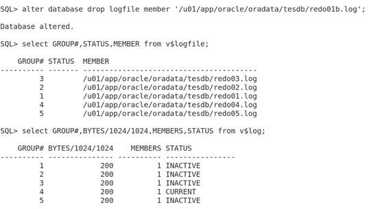 oracle redo log file