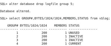oracle redo log file